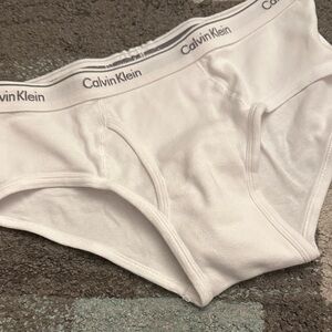 Calvin Klein Men's Classic White Briefs